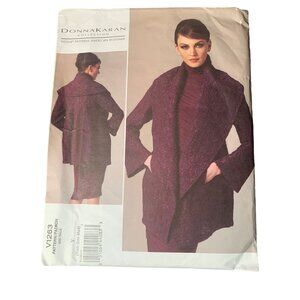 Donna Karan Vogue Patterns V1263 Easy Jacket Sewing Pattern Size XS-Med